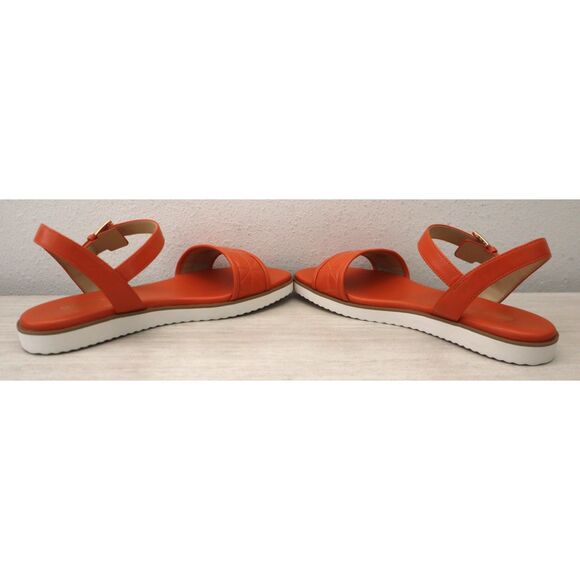 MICHAEL Michael Kors PV24K Women’s Sz 8M Orange Platform Slingback Sandals - Picture 14 of 15